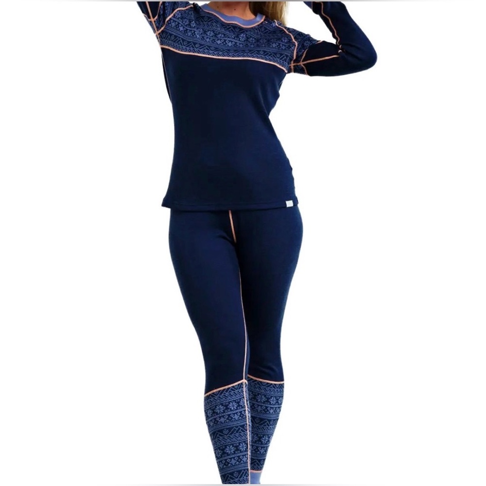 Kari Traa Women's 100% Wool Ski Base Layer Outfit (Size S)